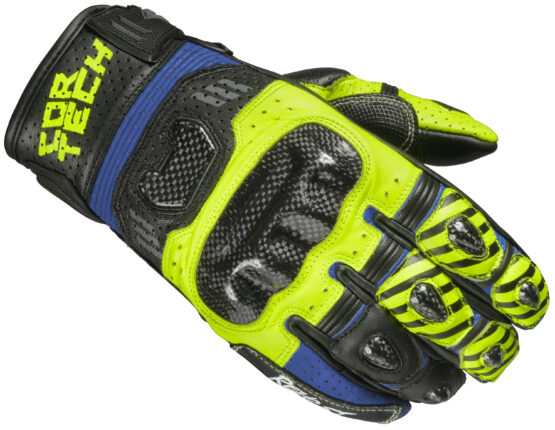 Cortech Revo Sport ST Gloves Blue Hi-Viz Small