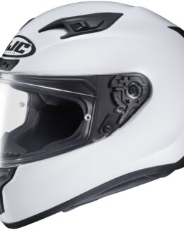 i10 Solid White Full-Face Street Motorcycle Helmet Large