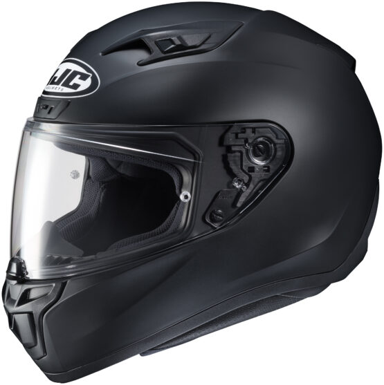 i10 Semi-Flat Black Full-Face Street Motorcycle Helmet Large