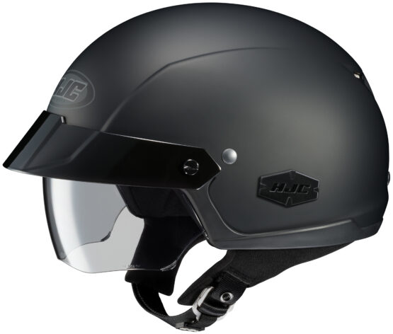 IS-Cruiser Matte Black Open-Face Half Helmet Medium