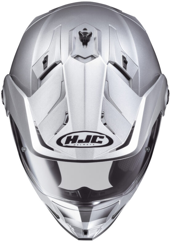 DS-X1 Silver Dual-Sport Helmet Medium - Image 2