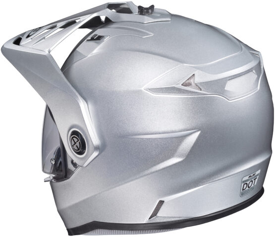 DS-X1 Silver Dual-Sport Helmet Medium - Image 5
