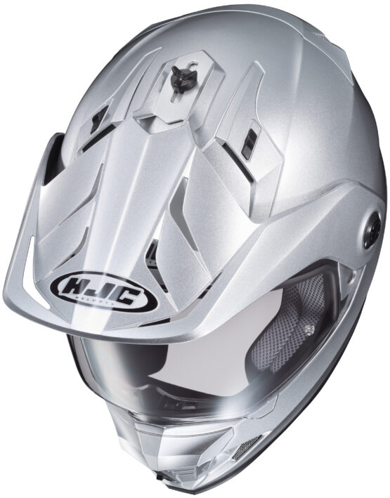 DS-X1 Silver Dual-Sport Helmet Medium - Image 7