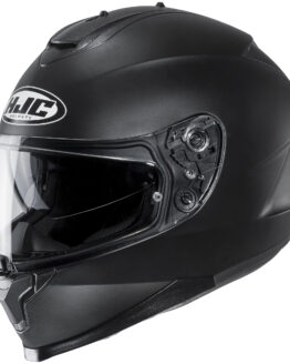 C70 Semi-Flat Black Full-Face Street Motorcycle Helmet X-Large