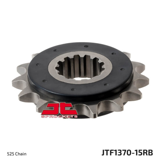 Front Steel Countershaft Sprocket w/ Rubber Damper - 15 Tooth 525 - Image 3