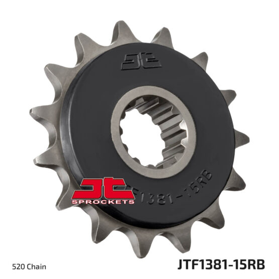 Front Steel Countershaft Sprocket w/ Rubber Damper - 15 Tooth 520 - Image 2