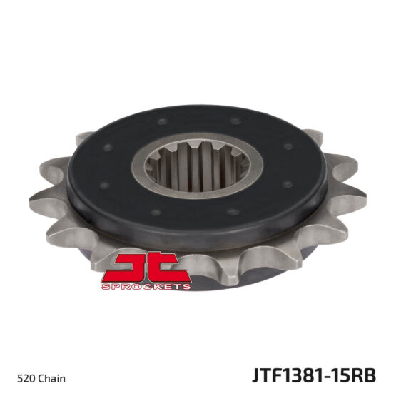 Front Steel Countershaft Sprocket w/ Rubber Damper - 15 Tooth 520 - Image 3