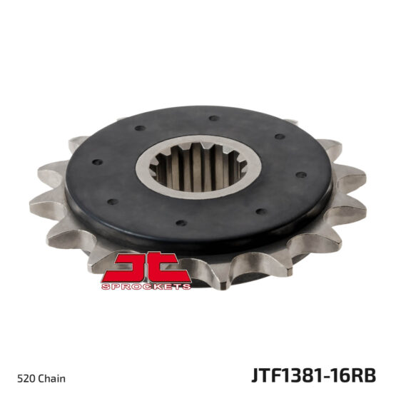 Front Steel Countershaft Sprocket w/ Rubber Damper - 16 Tooth 520 - Image 3