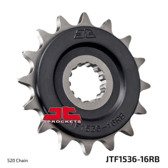 Front Steel Countershaft Sprocket w/ Rubber Damper - 16 Tooth 520 - Image 2