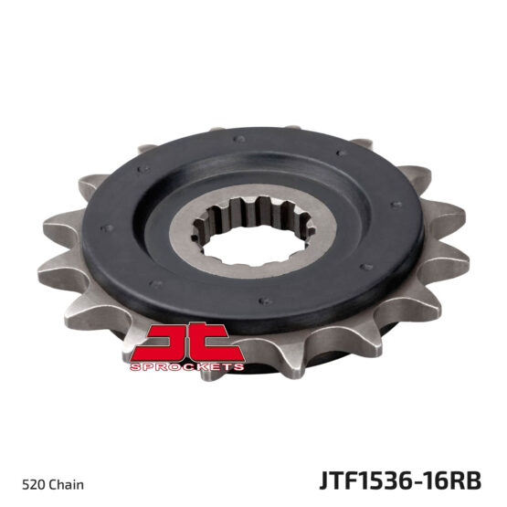 Front Steel Countershaft Sprocket w/ Rubber Damper - 16 Tooth 520 - Image 3