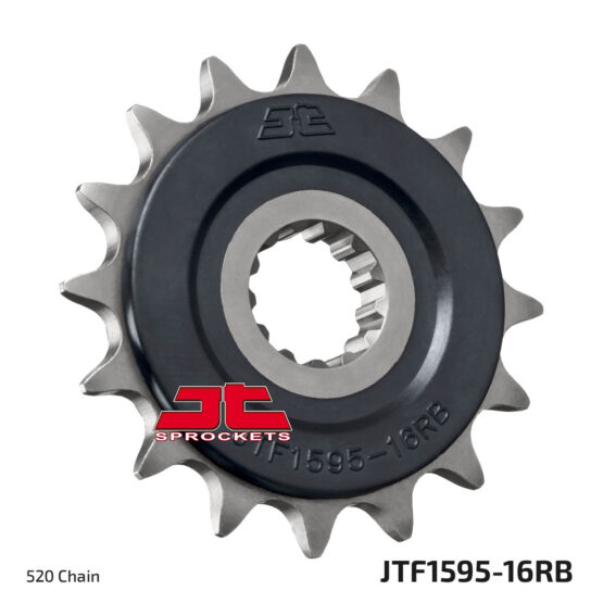 Front Steel Countershaft Sprocket w/ Rubber Damper - 16 Tooth 520 - Image 2