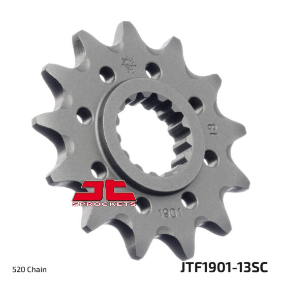 Front Steel Countershaft Sprocket Self Cleaning - 13 Tooth 520 - Image 2