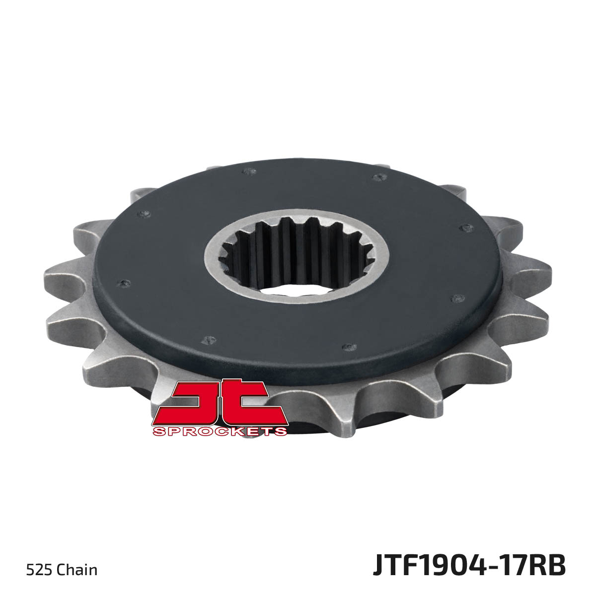 Front Steel Countershaft Sprocket w/ Rubber Damper - 17 Tooth 525 - Image 3