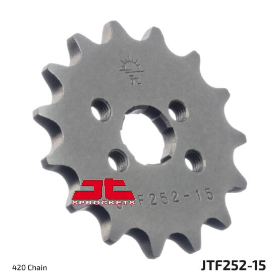 Front Steel Countershaft Sprocket - 15 Tooth 420 - Image 2