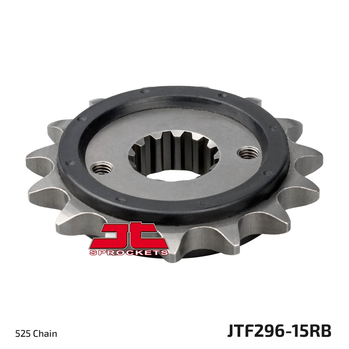 Front Steel Countershaft Sprocket w/ Rubber Damper - 15 Tooth 525 - Image 3