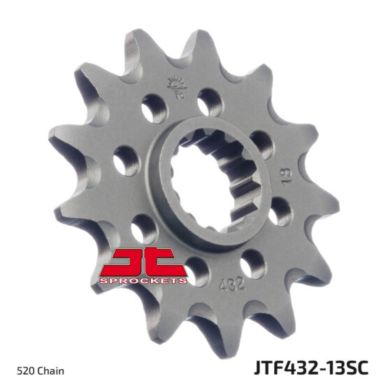 Front Steel Countershaft Sprocket Self Cleaning - 13 Tooth 520 - Image 2