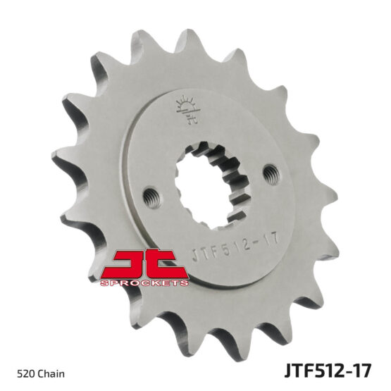 Front Steel Countershaft Sprocket - 17 Tooth 520 - Image 2