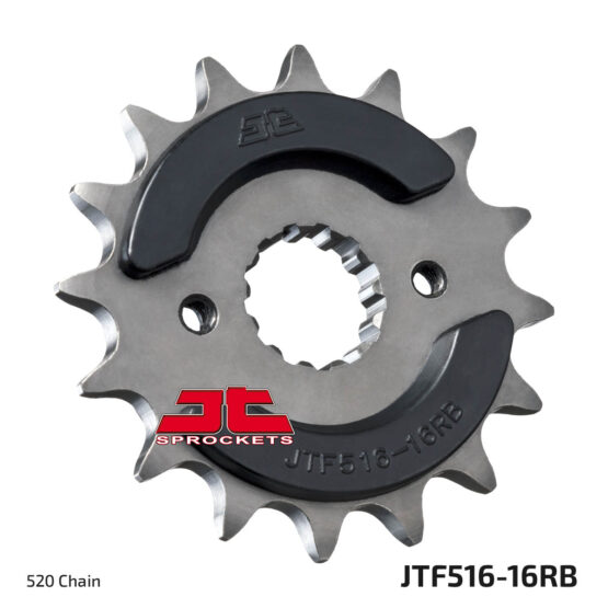 Front Steel Countershaft Sprocket w/ Rubber Damper - 16 Tooth 520 - Image 2