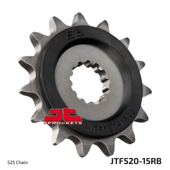 Front Steel Countershaft Sprocket w/ Rubber Damper - 15 Tooth 525 - Image 2