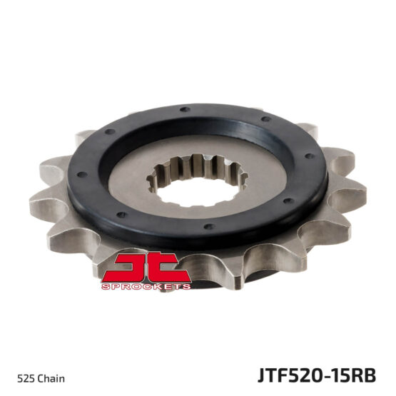 Front Steel Countershaft Sprocket w/ Rubber Damper - 15 Tooth 525 - Image 3
