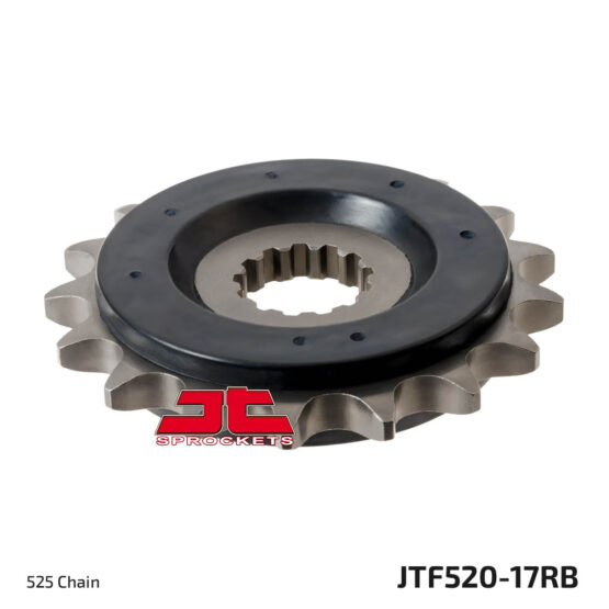 Front Steel Countershaft Sprocket w/ Rubber Damper - 17 Tooth 525 - Image 3