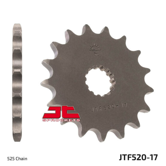 Front Steel Countershaft Sprocket - 17 Tooth 525 - Image 2