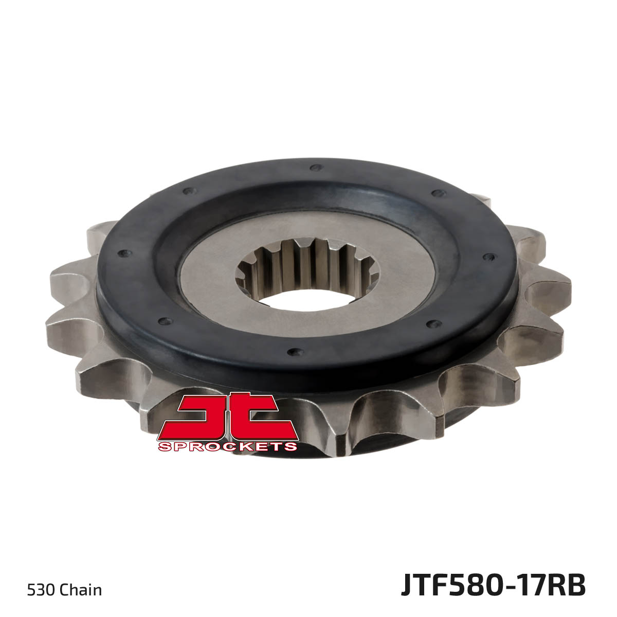 Front Steel Countershaft Sprocket w/ Rubber Damper - 17 Tooth 530 - Image 3