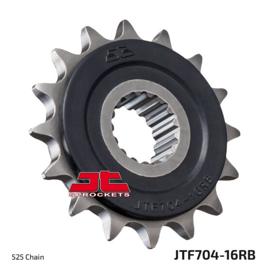 Front Steel Countershaft Sprocket w/ Rubber Damper - 16 Tooth 525 - Image 2
