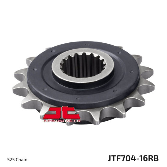 Front Steel Countershaft Sprocket w/ Rubber Damper - 16 Tooth 525 - Image 3
