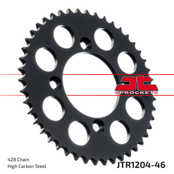 Steel Rear Sprocket - 46 Tooth 428 - Image 2