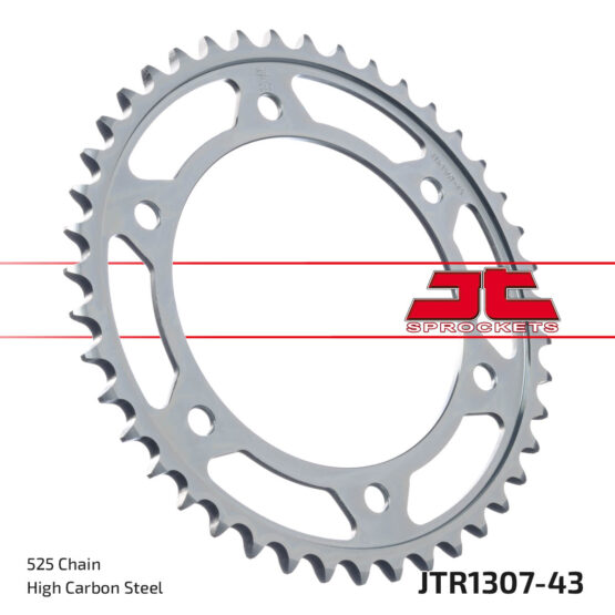 Steel Rear Sprocket - 43 Tooth 525 - Image 2