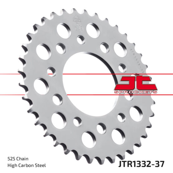 Steel Rear Sprocket - 37 Tooth 525 - Image 2