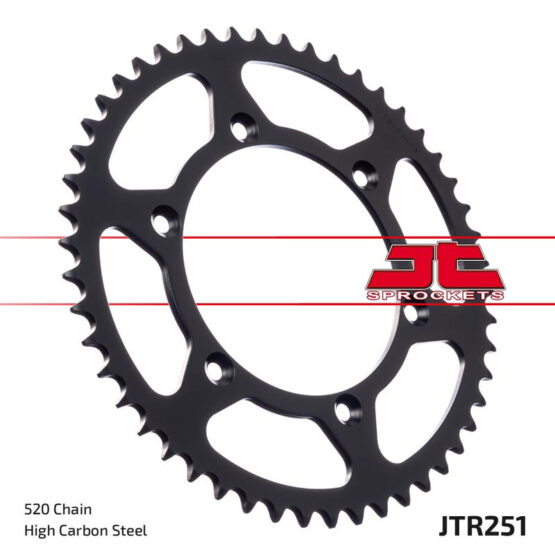 Steel Rear Sprocket Self Cleaning - 50 Tooth 520 - Image 2