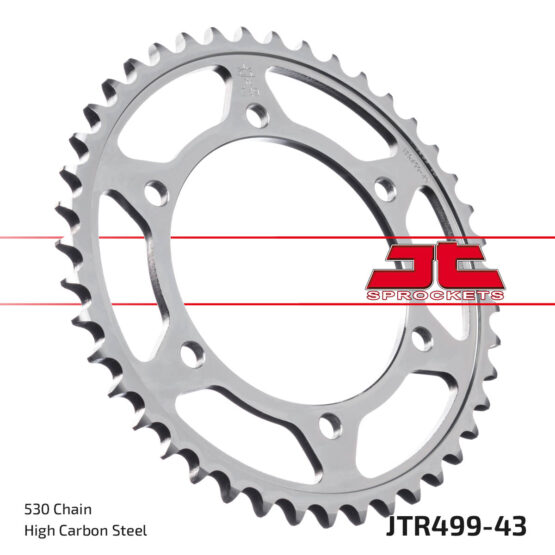 Steel Rear Sprocket - 43 Tooth 530