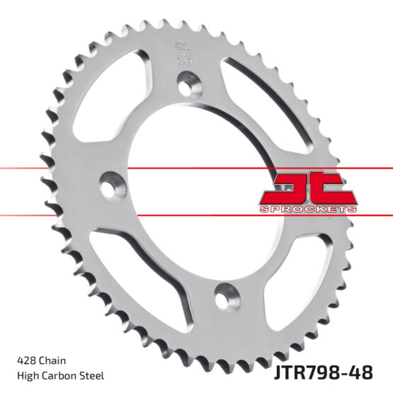 Steel Rear Sprocket - 48 Tooth 428 - Image 2