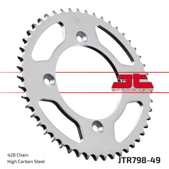 Steel Rear Sprocket - 49 Tooth 428 - Image 2
