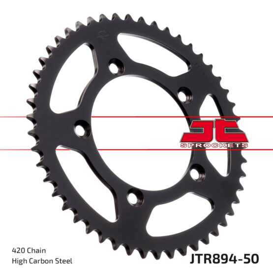 Steel Rear Sprocket - 50 Tooth 420 - Image 2