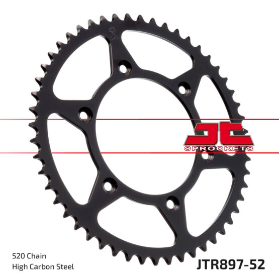 Steel Rear Sprocket Self Cleaning - 52 Tooth 520 - Image 3
