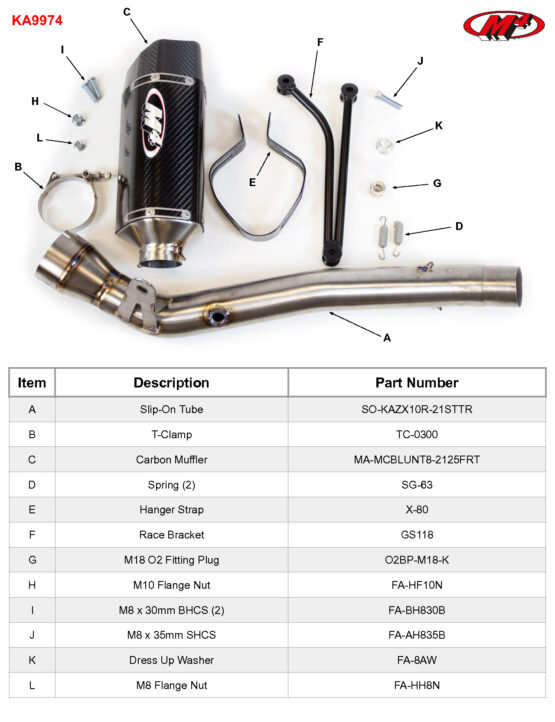 Tech1 Carbon Fiber Slip On Exhaust w/ Titanium Link Pipe - Image 2