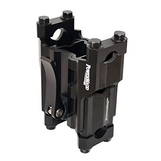 Powermadd Adjustable Pivot Handlebar Riser 4"-6" Black - Image 2