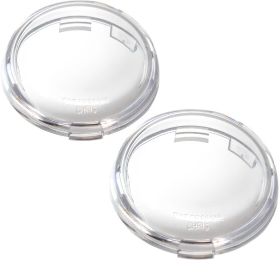 Clear 2" Bullet Style Turn Signal Lenses - Pair