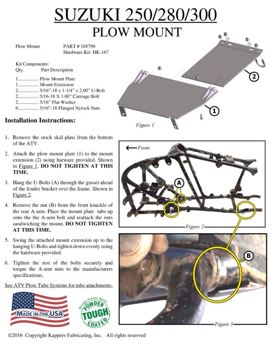 ATV Plow Mid Mount Kit - Image 2