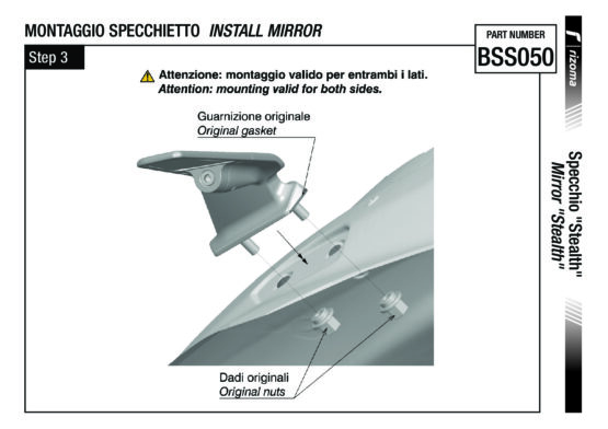 Rizoma Black Stealth Winglet Mirrors Pair Fits 19-23 Suzuki GSXR1000 - Image 9