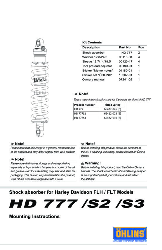 STX 36 Blackline Shocks Kit Absorber - Image 4