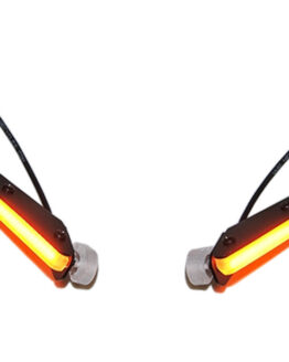 Front LED Turn Signals Black by New Rage Cycles Fits 10-15 Ducati Monster 796