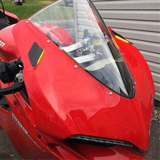Black Mirror Block Off LED Turn Signals - Image 4