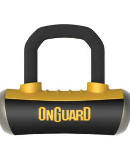Boxer Shackle Disc Lock Black - 5/8" Shackle w/ Pouch & Reminder