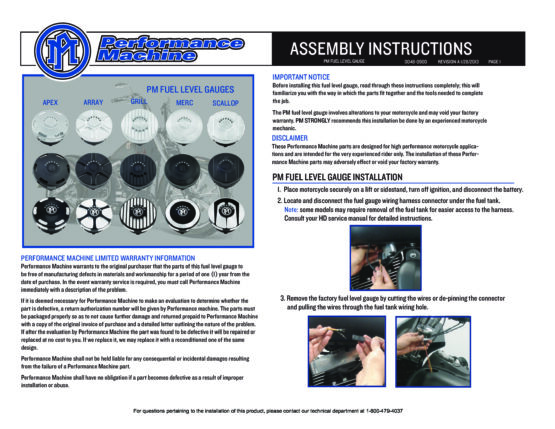 LED Fuel Gauge Array - Contrast Cut by Performance Machine - Image 2