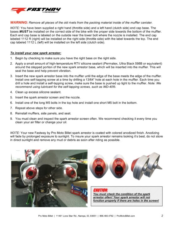 Spark Arrestor Exhaust End Cap - Black - Image 5