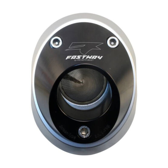 Billet Spark Arrestor Exhaust End Cap - Black - Image 2